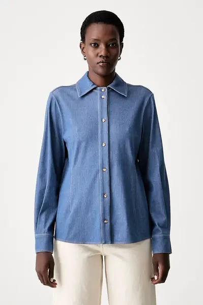 MM by Max Mara  košile dámská s viskózou MMLRAFIA