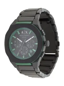 ARMANI EXCHANGE Analógové hodinky 'Sync'  zelená / čierna