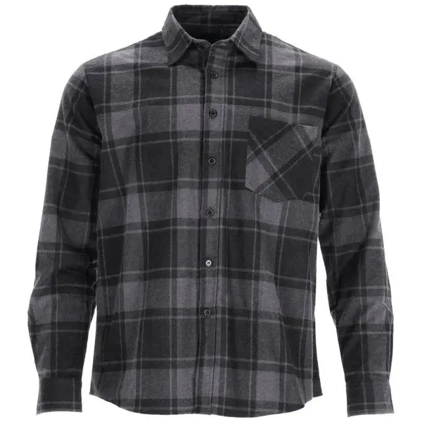Košile flanelová SQUARE, 2XL, šedá, STALCO