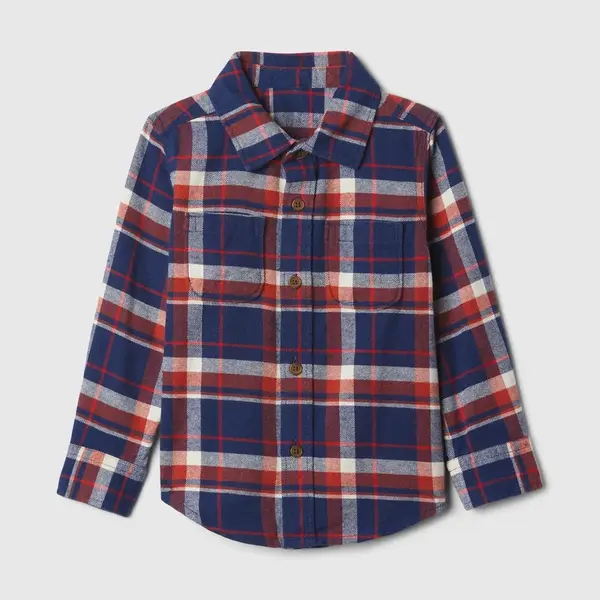 GAP Baby flanelová kostkovaná košile - Kluci