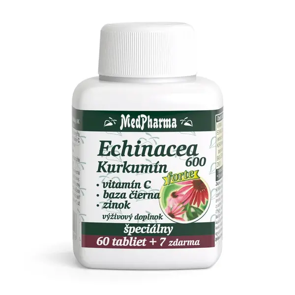 MedPharma ECHINACEA 600 Forte - Kurkumín