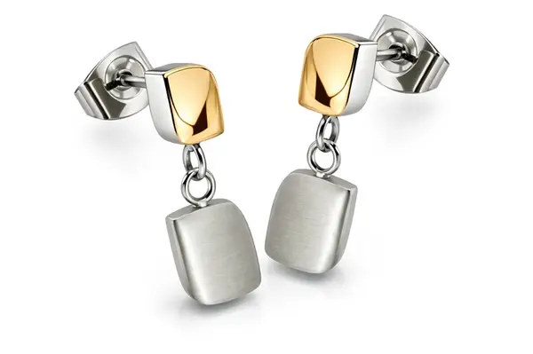 Boccia Titanium Bicolor titanové náušnice 05014-02