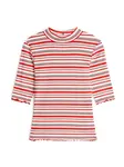 TOMMY HILFIGER Tričko  červená / čierna / biela