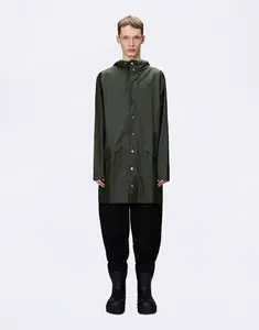 Rains Long Jacket 03 Green M