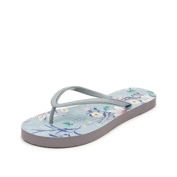 Orsay Světle modré dámské vzorované žabky - Dámské