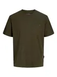 JACK & JONES Tričko 'JJEDover'  olivová