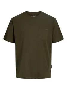 JACK & JONES Tričko 'JJEDover'  olivová