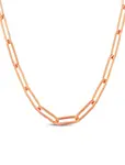Vuch Výrazný ocelový náhrdelník Elar Rose Gold