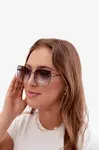 Bezrámečkové slnečné okuliare cat-eye