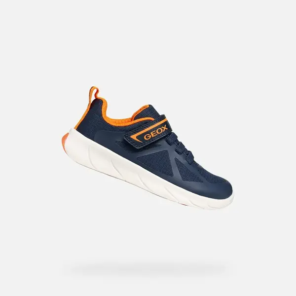 Tmavě modré chlapecké barefoot tenisky Geox Foot-run