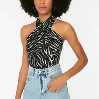 Dámský crop top Trendyol Patterned