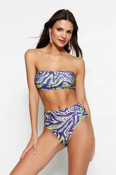Bikini set Trendyol TBESS22BT0018/Blue-Multicolor