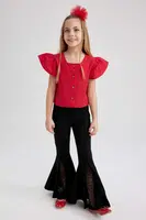 DEFACTO Girls Child April 23 Flared Trousers