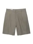 Pull&Bear Plisované nohavice  kaki