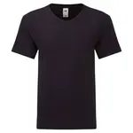 Černé pánské tričko Iconic V-Neck Fruit of the Loom