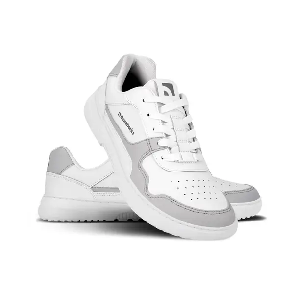 Barefoot tenisky Barebarics Zing - White & Light Grey