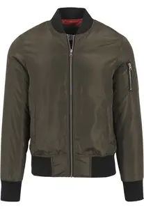 2-Tone Bomber Jacket darkolive/black