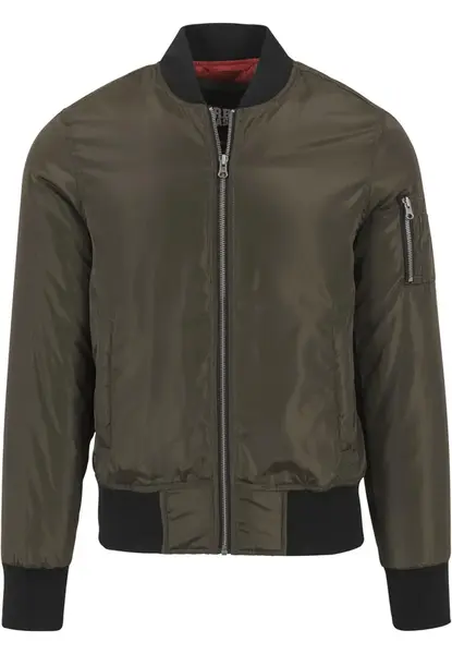 2-Tone Bomber Jacket darkolive/black