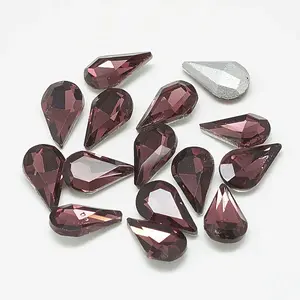 Pointed Back Glass Rhinestone Cabochons