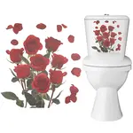 Rose PVC Self Adhesive Decorative Stickers