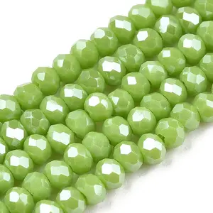 Electroplate Glass Beads Strands
