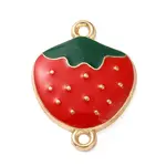 Fruit Theme Alloy Enamel Connector Charms