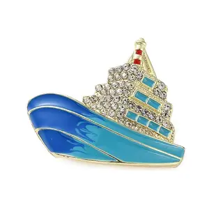 Cruise Rhinestone Enamel Pins