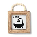 Wooden Square Wall Pendant Decorations