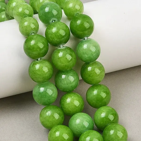 Natural Mashan Jade Graduated Beads Strands