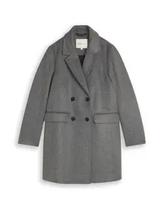 TOM TAILOR DENIM Prechodný kabát  tmavosivá