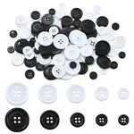 100Pcs 10 Styles Resin Buttons