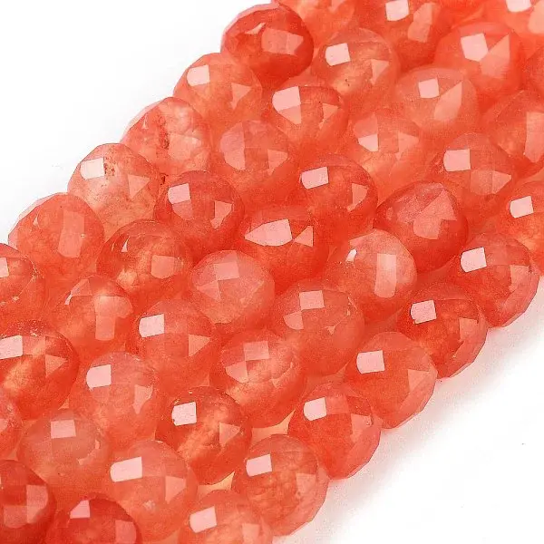 Natural White Jade Beads Strands