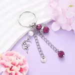 Glass Pearl & Alloy Keychian