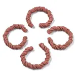 Polymer Clay Twist Rope Open Ring