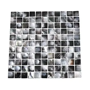 Natural Black Lip Mosaic Tiles Cabochons
