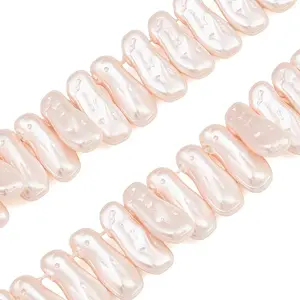 Electroplated Glass Pearl Beads Strands