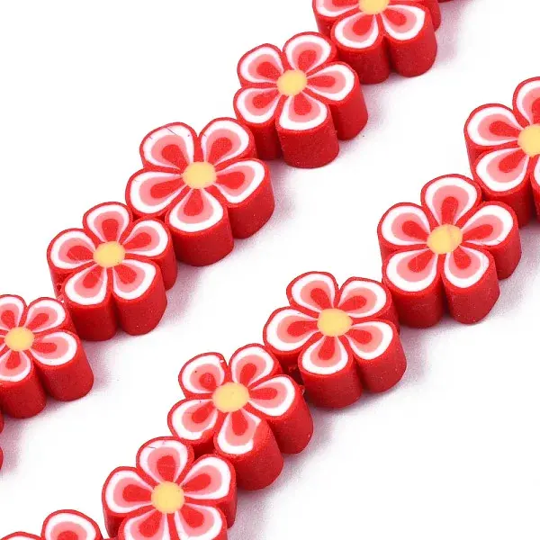Handmade Polymer Clay Bead Strands