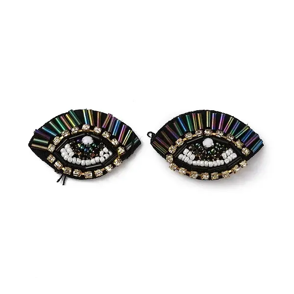 Eye Handmade Glass Beaded Appliques