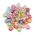 50Pcs UV Plating Resin European Beads