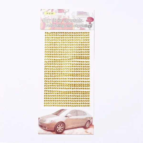 Transparent Acrylic Rhinestone Sticker