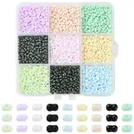 90g 9 Colors Glass Frosted Seed Beads