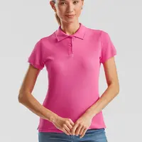 Polo Fruit of the Loom Pink Women's T-shirt
