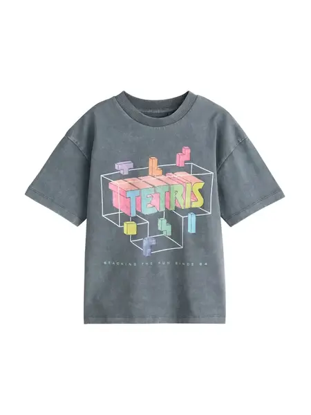 Next Tričko 'Tetris'  modrá / sivá / zelená / ružová