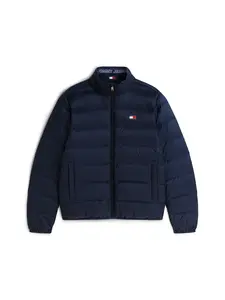 Tommy Jeans Prechodná bunda  tmavomodrá