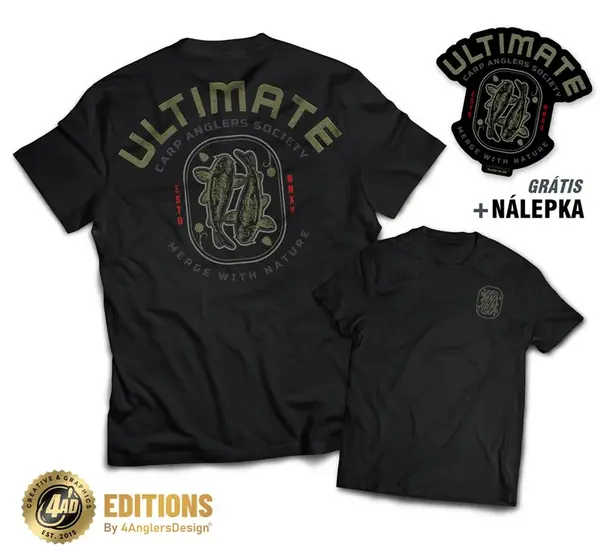 4anglersdesign tričko ultimate - xl