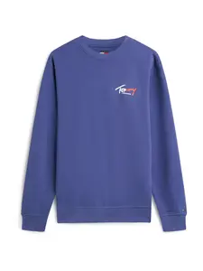 Tommy Jeans Mikina  indigo / čerešňová / biela