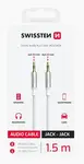AUDIO KABEL SWISSTEN TEXTILE JACK / JACK, 1,5 M, BÍLÁ
