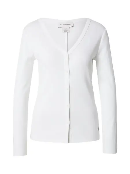 Calvin Klein Jeans Kardigán 'Essential'  biela