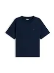 TOMMY HILFIGER Tričko 'Boxy Interlock'  tmavomodrá