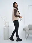 Dámska svetlá béžová vesta